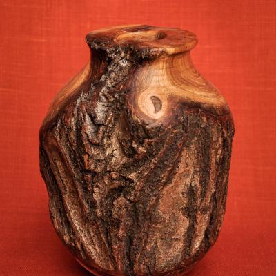 vaso in acacia h 20 cm lato A